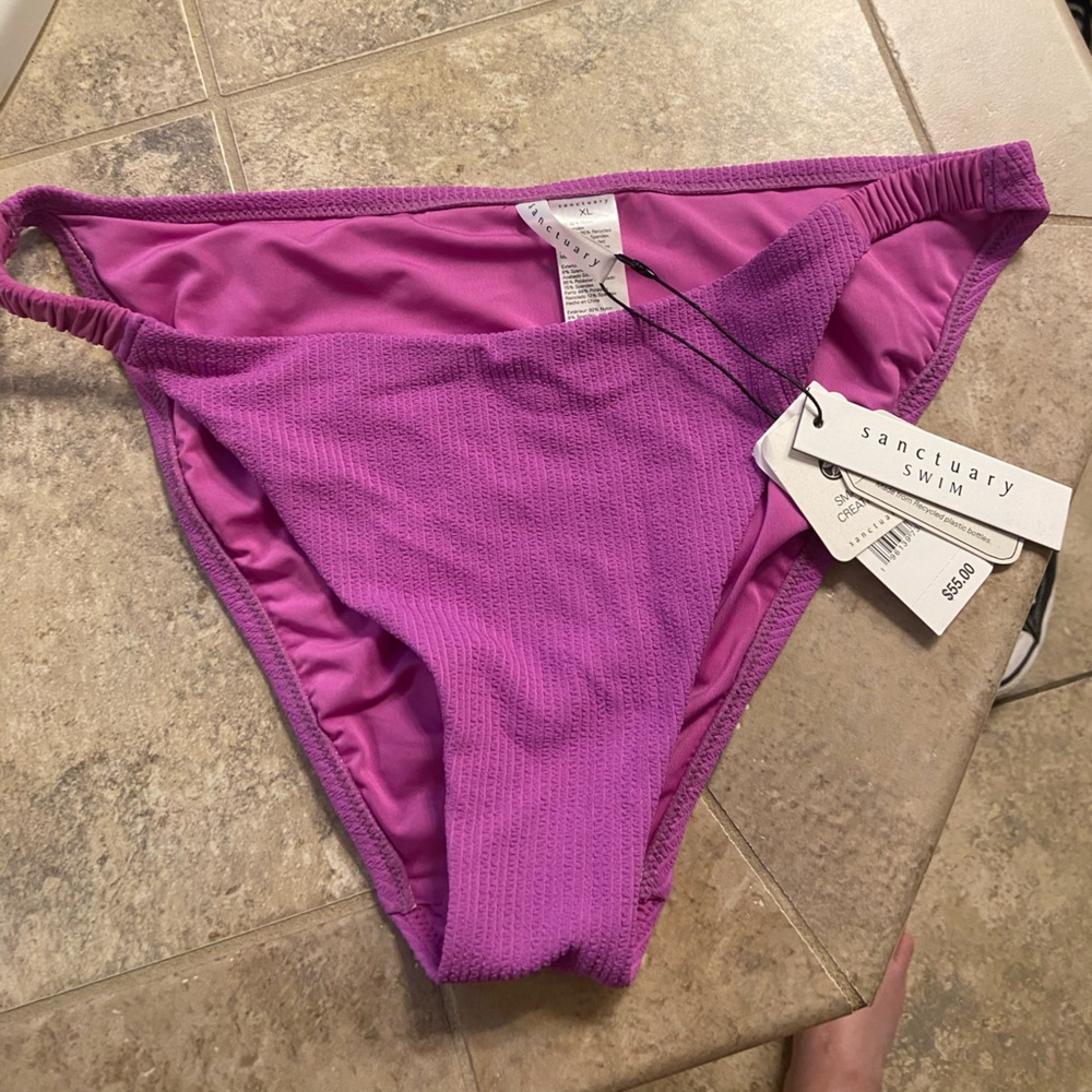 Sanctuary swim fuchsia XL bikini bottom